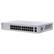 Cisco CBS110 Neupravljan 24-priključek GE, 2x1G SFP v skupni rabi - REFRESH