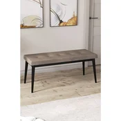 Hanah Home klupa Arwen Bench, 105 cm, kapucino / crna