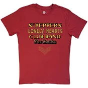 The Beatles Sgt Pepper Stacked Crystals (Embellished) Red XL Majica