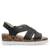 Sandali Rieker 67179-00 Črna