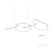 Redo 01-2594 - LED prigušiva luster na sajli BIAS LED/87,4W/230V 3000K bela