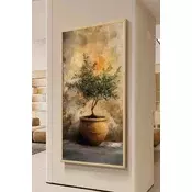 Wallity Dekorativna uramljena slika, 70x33cm, Šarena