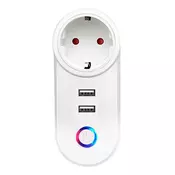 MOYE Smart utičnica + 2 USB porta Voltaic WiFi bela
