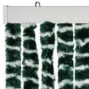Zastor protiv muha zelena i bijela 100 x 230 cm od šenila