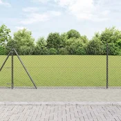 Zavareno žicano ogradno mreža s betonskom podlogom 25 x 1 m