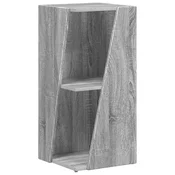 Vidaxl Stranski polic Siva Sonoma 33 x 32 x 70,5 cm Konstruiran les