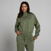 MP ženska bomber jakna s celotno zadrgo - izprana olivna - XL