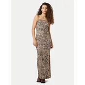 Noisy May Poletna obleka Avery 27034320 Rjava Slim Fit