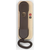 TESLA Domači telefon DT 85 z elektronskim zvonjenjem in 2 gumboma, rjavo-beluški