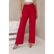 Kesi Włoski Wide-leg trousers red