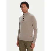 Barbour Pulover Patch Half Zip MKN0585ST51 Bež Regular Fit
