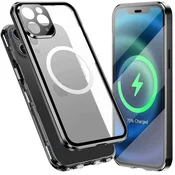 GS Ovitek za iPhone 11 Pro, dvojno magnetno steklo, črn