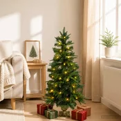 Mini božično drevesce 120 cm 100 LED Toplo bela PVC in PE