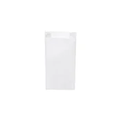 Papirnata vrečka s stranskim robom bela 12+5 x 24 cm `1kg` [1000 kosov]