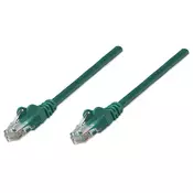 Intellinet Network Patch Cable, Cat6, 1m, Green, CCA, U/UTP, PVC, RJ45, Gold Plated Contacts, Snagless, Booted, Lifetime Warranty, Polybag