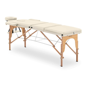 Sklopivi stol za masažu - 185 x 60 x 60 - 85 cm - 227 kg - Bež