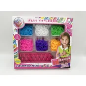 Alltoys Ustvarjalni komplet za izdelavo traku Loom Band 1200 kosov