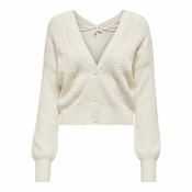 ONLY Ženski pulover ONLKATIA 15246045 White kapa Gray (Velikost S)