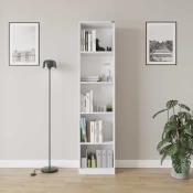 Hanah Home Polica za knjige Ktp-325-Bb-1, 43x182x26 cm, Bela