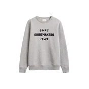 GANT Majica siva/črna