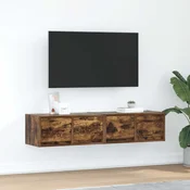 TV ormarici 2 kom boja dimljenog hrasta 60x31x25,5 cm drveni