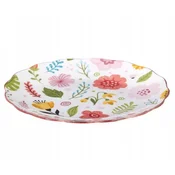 Koopman Porcelanski krožnik za večerjo, pisan, cvetlični vzorec, 21 cm, 1 kos.