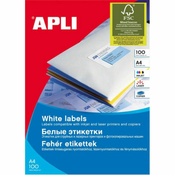 Bele nalepke APLI 48,5x16,9 mm, 68/stran 100 listov