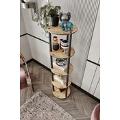 HANAH HOME Polica za knjige Bookcase 5 Tiers Round Hrast