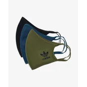 adidas Originals Maska 3 ks 490856 Modra Zelena