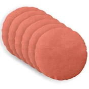 vidaXL Prevleka za blazino 6 pcs HEERLEN Rdeče oranžna O 40 cm