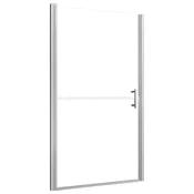 Vidaxl Vrata za tuš motno kaljeno steklo 91x195 cm