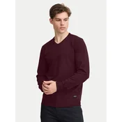 Blend Pulover 20717955 Bordo rdeča Regular Fit