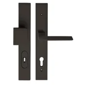 Varnostni nastavek TWIN BLADE HTSI DEF (CM), levi ročaj/ročaj, Odprtina za cilindrični vložek PZ, Twin CM (mat črna), 90 mm