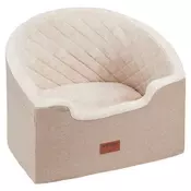 VEVOR Avtomobilski sedež za psa 56x508x41 cm rjave barve