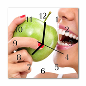 tulup.si Steklena kvadratna ura Apple 30x30 cm