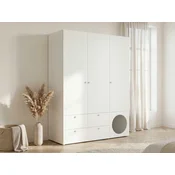 Garderobna omara Tornolo 112 (Bela + Siva)