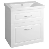 FAVOLO Vanity Unit 67x72,5x44,6cm, bela mat - Bela mat barva - 67x72,5x44,6 cm - Aqualine - FAVOLO - 24 - MDF/laminat - 670 - 725 - 446 - 14