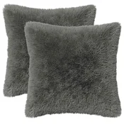 Vidaxl Prevleka za blazino 2 kos HEERLEN Svetlo siva 30 x 30 cm