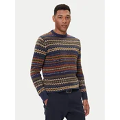 Barbour Pulover Case Fair MKN1027NY72 Mornarsko modra Regular Fit