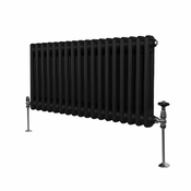 MONSTER Tradicionalni radiator z 2 stolpcema - 300 x 832 mm - črn, (21569852)