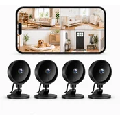 slomart WOLFANG notranja mini Wi-Fi kamera, 1080P, nočni vid, zaznavanje gibanja