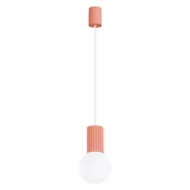 Sollux SL.1754 - Luster na sajli HALO 1xG9/8W/230V, precnik 12 cm, ružicasta