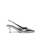 Čevlji s peto NINE WEST WFA3377-1 Srebrna