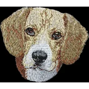 shumee Beagle - našitek v obliki psa, vezen našitek, edinstven okras za nahrbtnik znamke Art-Dog
