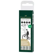 Flomaster za tehničko crtanje pk4 Ecco Pigment Faber-Castell 166004 ČRNi blister