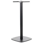 STEMA Kovinsko namizno podnožje za dom, restavracijo in hotel SH-3050-3/H/B, nastavljive noge, belo, višina 109,5 cm, spodnji element 49,8x49,8 cm, črna.