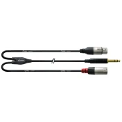 Cordial CFY 3 VFM Y-Audio Cable XLR m/f 3m Rean