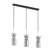 Luster na sajli KAPRIS 3xE14/40W/230V srebrna