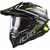 LS2 MX701 Explorer Carbon Edge Black/Hi-Vis Yellow XL Čelada