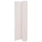 vidaXL Dvostranska vrtna ograja 110x300 cm bela